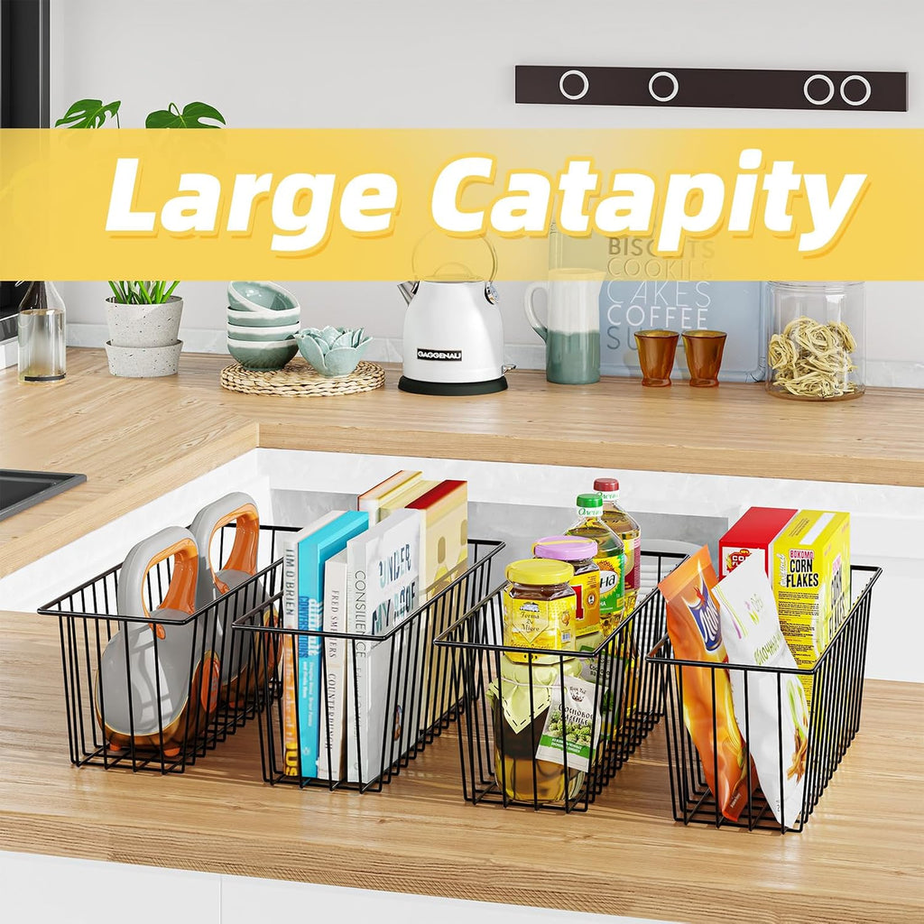 Simple Trending 6 Pack Wire Basket Wall Mount Hanging Baskets