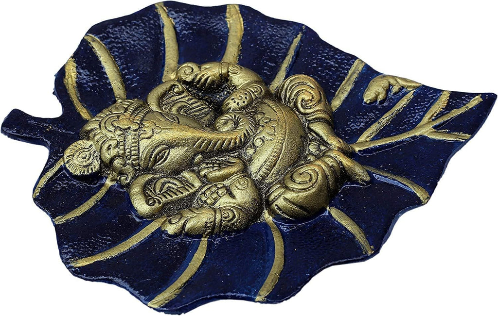 Craft Trade Farmhouse Wall Decor - Living Room Metal Wall Hanging Show Pieces for Home Decor - Vastu Items for Home for Good Luck - 7.5x6 Inches - Navy Blue