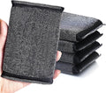 Kitchen Sponges for Dishes - Steel Wool Scrubber Sponges for Kitchen Heavy Duty Non-Scratch Scrubbing Cleaner (6 Pack)