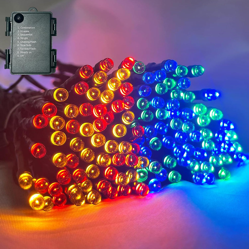 1 Pack Each 32.8ft 120 LED Battery Operated Christmas Tree Lights