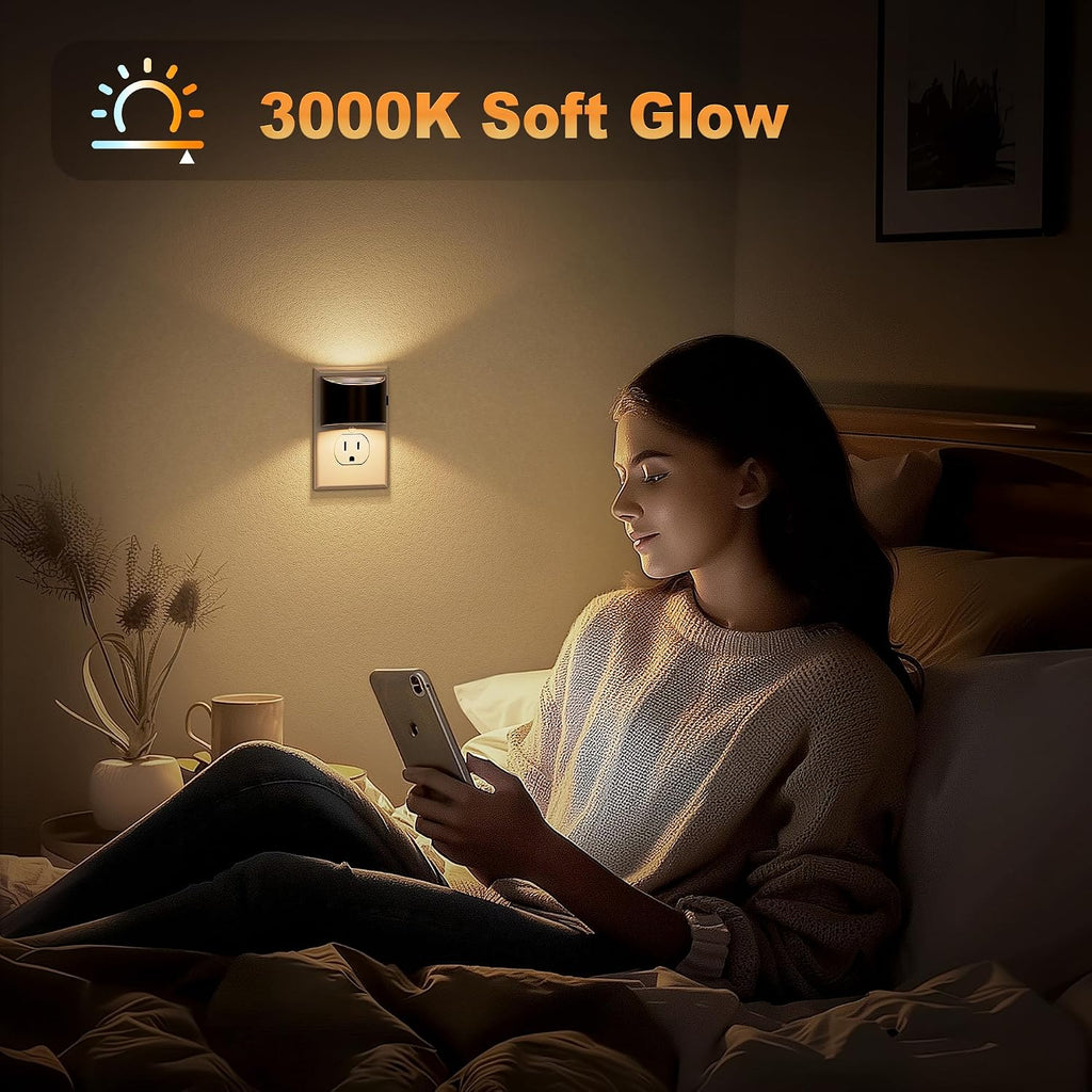 JandCase Night Light, Automatic Night Lights Plug into Wall