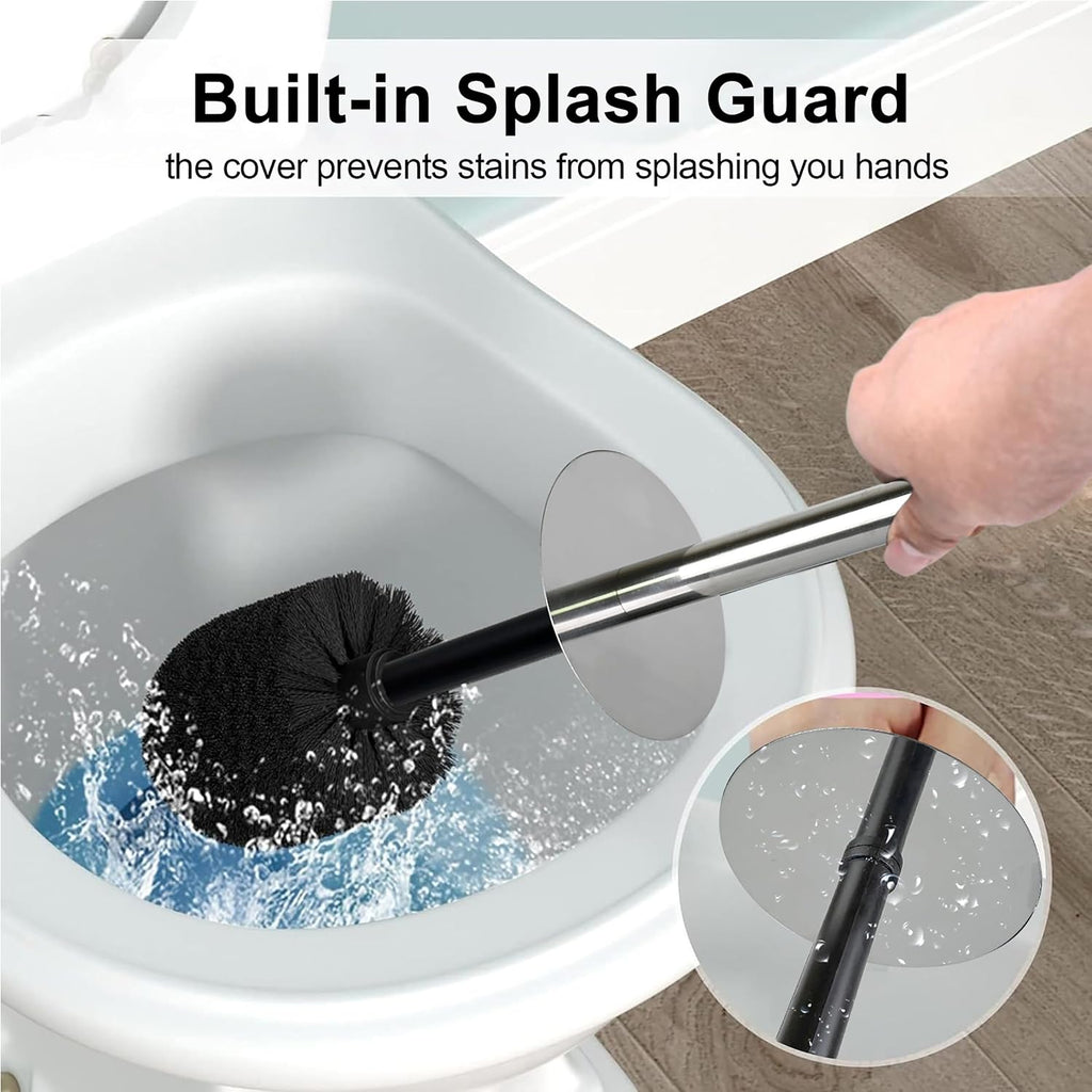 Toilet Brush and Holder Set for Bathroom, Stylish and Durable Cleaning Tool with Modern Design, Compact for Efficient Cleaning