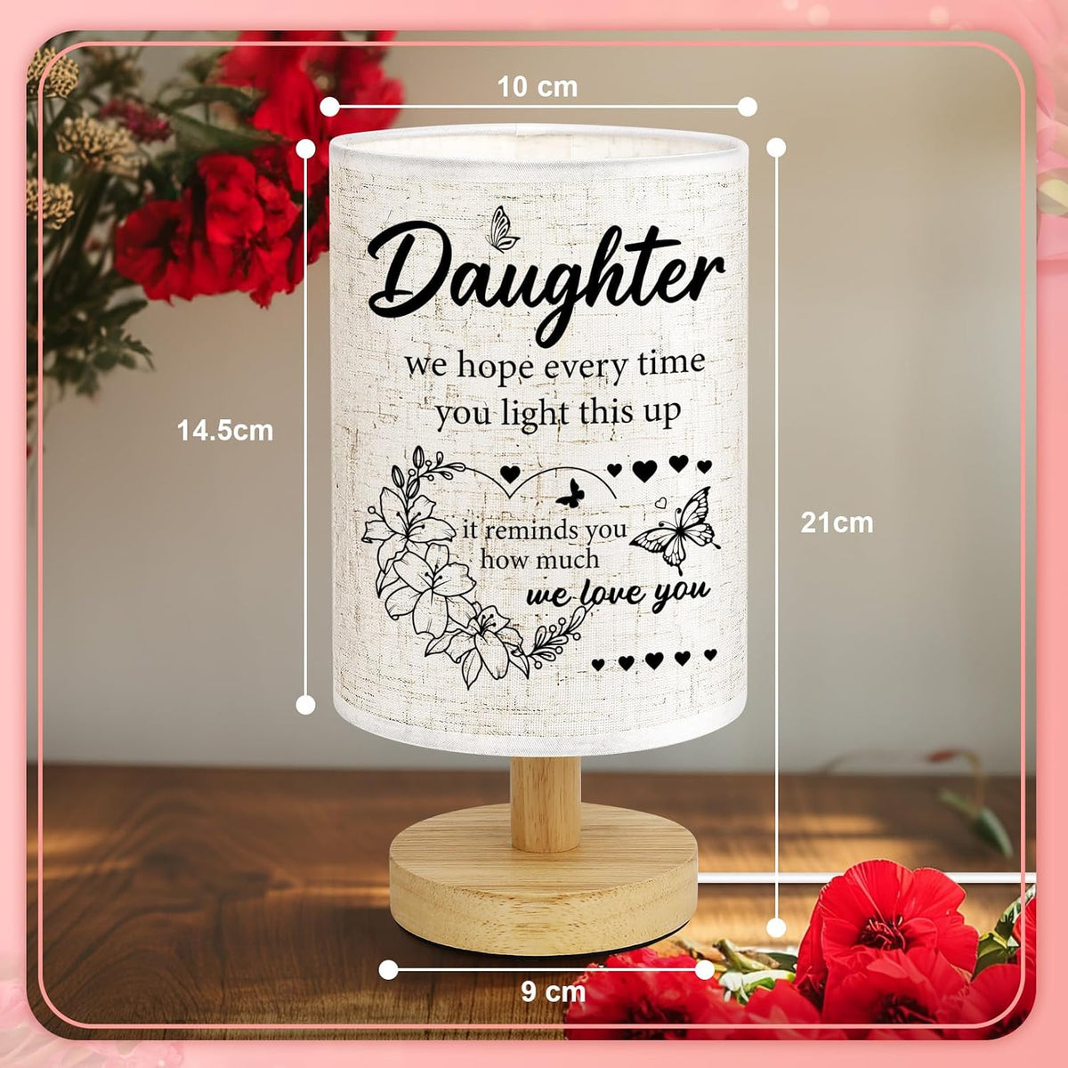 Linkax Christmas Birthday Gifts for Daughter from Mom Dad Night Light Lamp