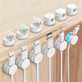 12 Pack Rotatable Spring Cable Management Cable Clips for Phone Charger
