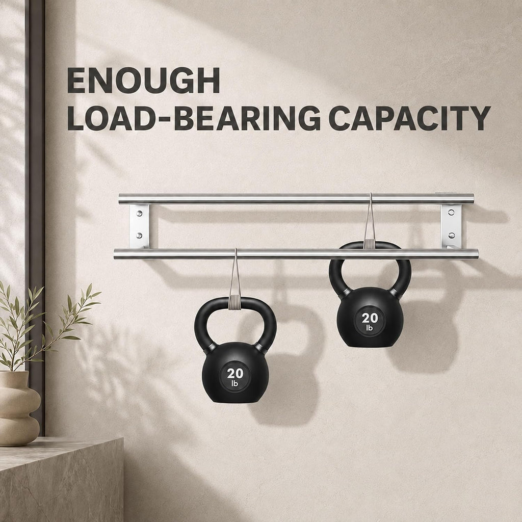Alise 28‘’ Double Towel Bar for Bathroom Wall Mounted, Polished Chrome