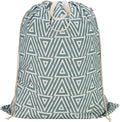 Canvas Laundry Bag 33"Wx 35"H, Heavy Duty Hamper Liner, XL Geom SlateGreen