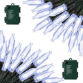 Lomotech Battery Christmas Lights - 2 Pack Total 33ft 100LEDs,White