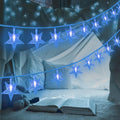 ITICdecor Blue Star String Lights Battery Operated 15 FT 30 LED