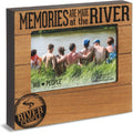 Pavilion Gift Company - River People - 6.75" x 7.5" Photo Picture Frame River Riverside Waterfront Outdoors Wall Desk Home Decor