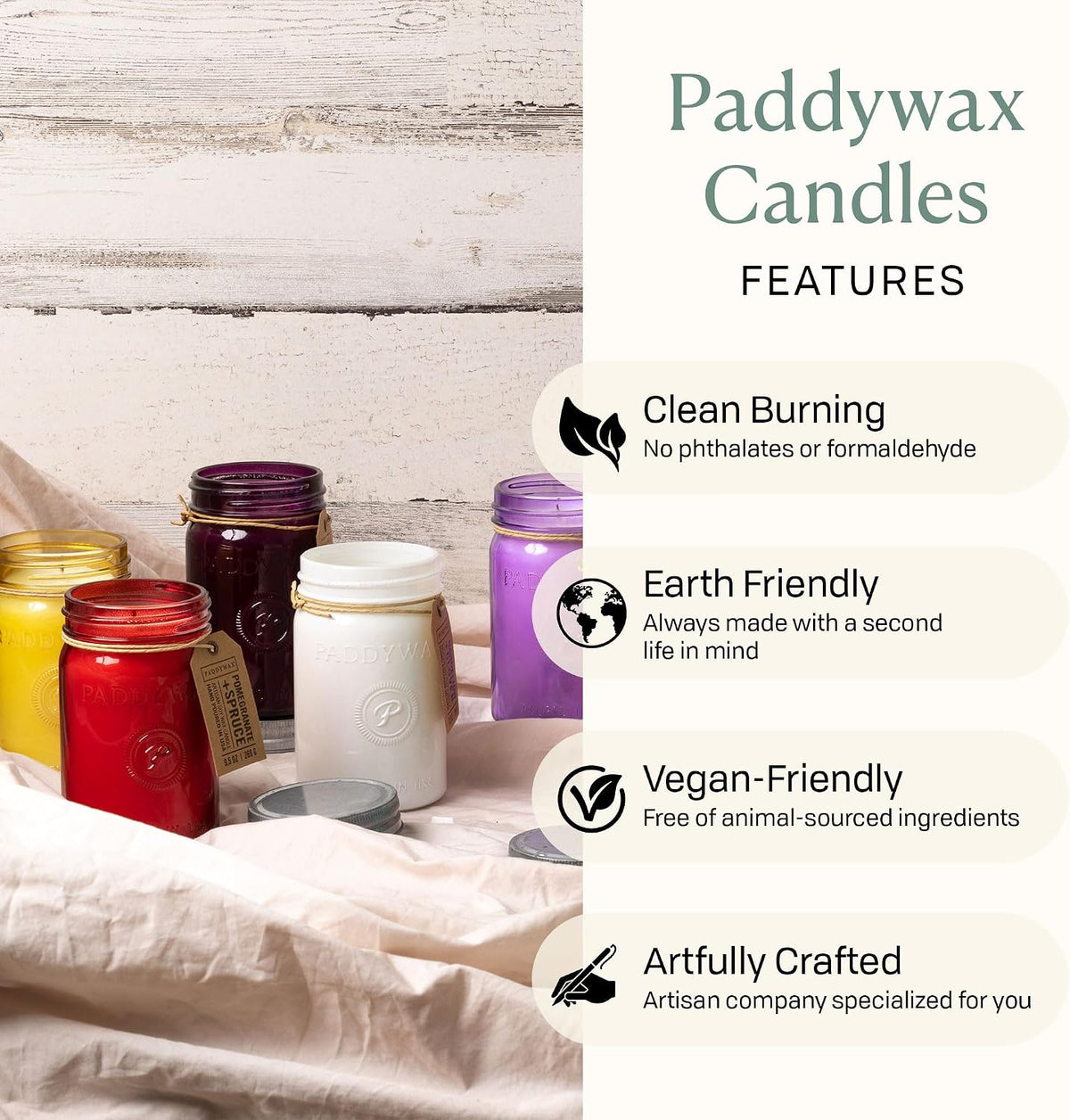 Paddywax Relish Soy Wax Artisan Candle, Ocean Tide + Sea Salt, 9.5 oz