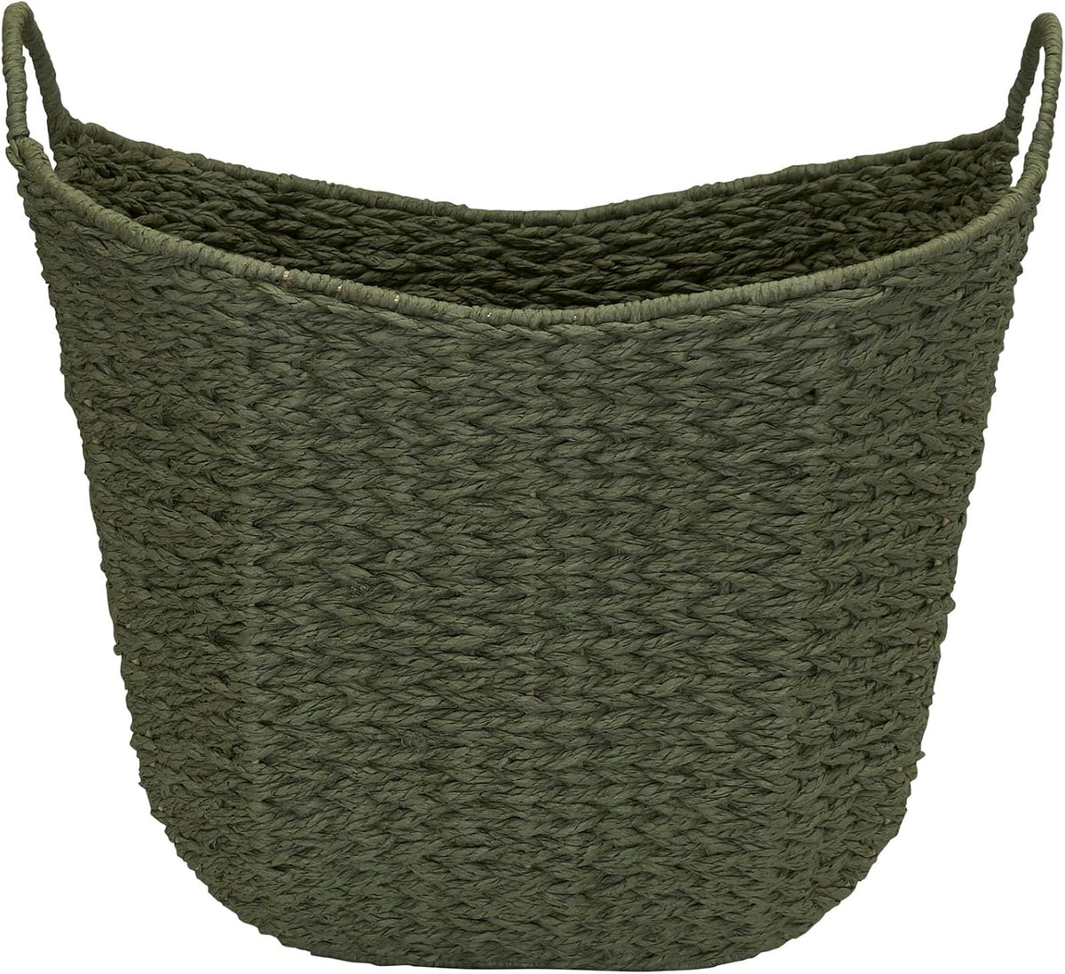 Household Essentials Natural Woven Wicker Storage Basket with Handles