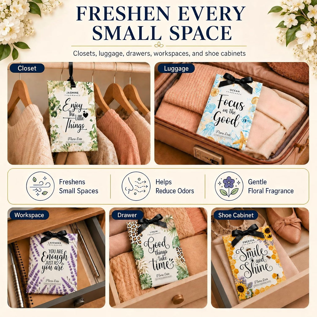 Scented Sachets for Drawers & Closets, Inspirational Scented Gift Set