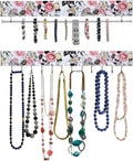 2 Piece Fashion Jewelry Holder Set (Pink and Blue Floral)