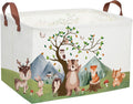Animal Baskets Cute Storage Bins Rectangular Storage Bin Organizer Book Box ,Animals Room Decor(Mountain animal)