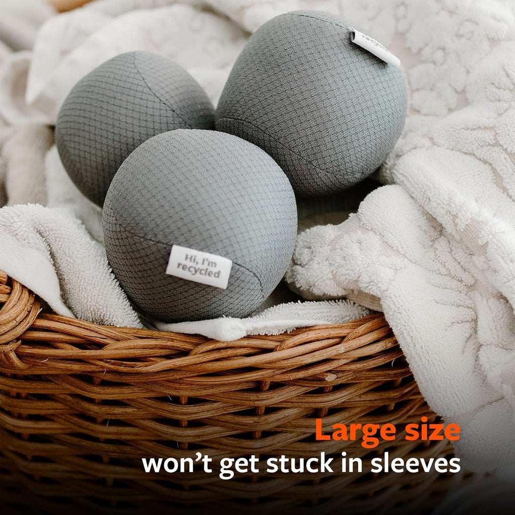 Full Circle Quiet Giant Anti-Static Dryer Balls, Removes Static, Vegan