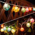 Brillarlights Tiki Lights Nautical Fishing Float Buoy String Lights, 9.8FT 10 Multicolor Mini Lantern Buoy Lights Plug in, UL Listed Connectable for Tiki Bar, Beach, Patio, Deck Decor