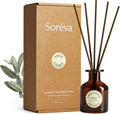 Soréva Hotel-Grade Reed Diffuser Set, Sage and Sea Salt Scent, 4.39 fl oz