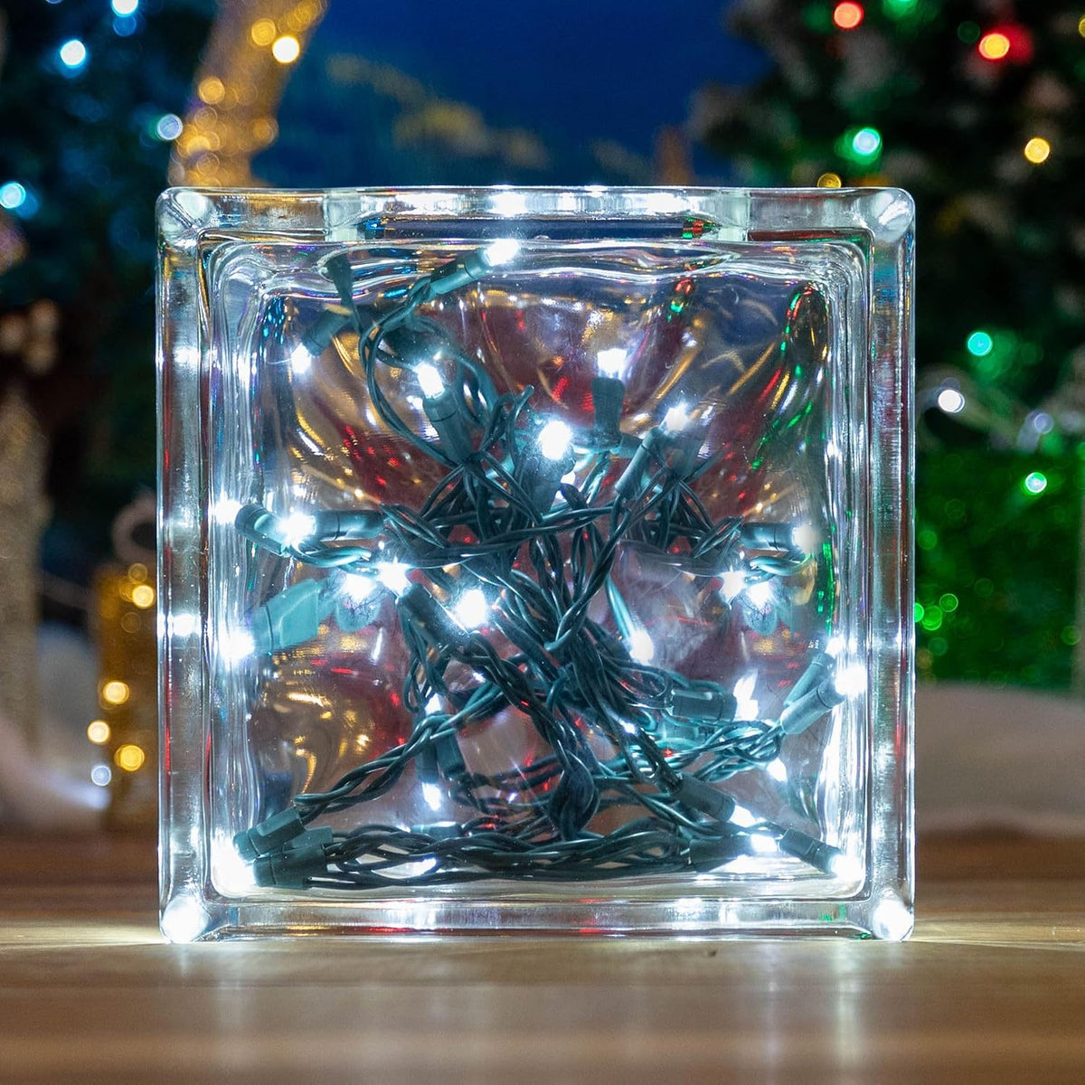 Novelty Lights 8.5 Foot 20 Light Mini LED Crafting Lights, Green Wire