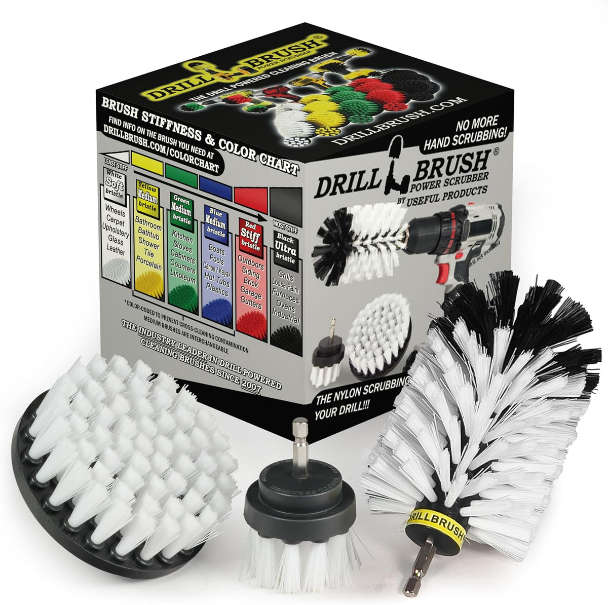 Car Accessories for Men - Auto Detailing Supplies - Wheel Cleaner Brush Set