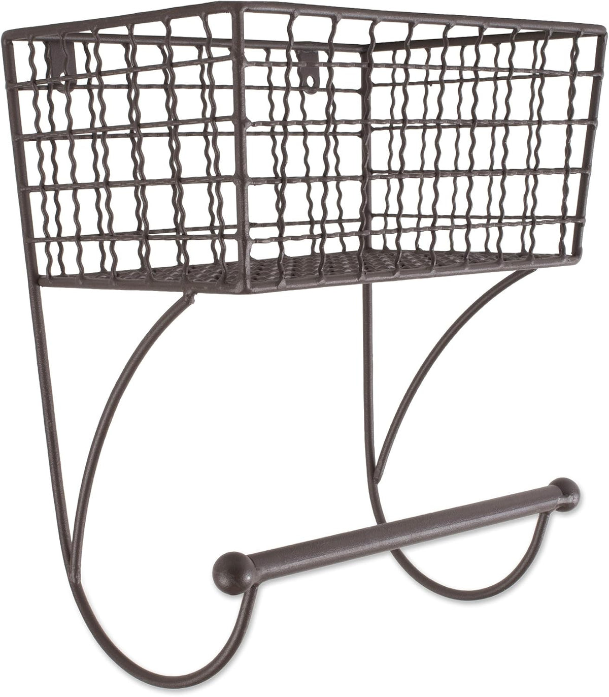 DII Rustic Bathroom Décor, Metal Storage, Small Towel Bar, Rustic