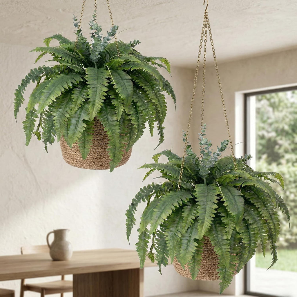 Artificial Ferns for Outdoors 2 Fake Faux Ferns for Artificial Plants Large