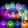 OMIKA 24 Colors Changing Globe String Light for Diwali Decor, 13ft 40 Silver Metal Balls LED Fairy Lights with Remote Timer Moroccan Orb Decorative Diwali Lights for Room Party Christmas Boho Décor