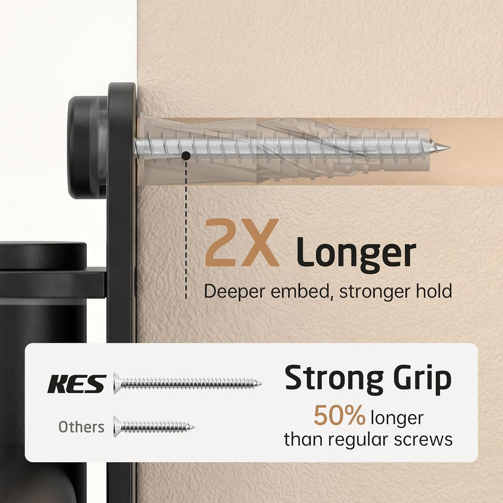 KES Swivel Towel Rack 4-Arm, 19.5" Extra Long Swivel Out Towel Bar
