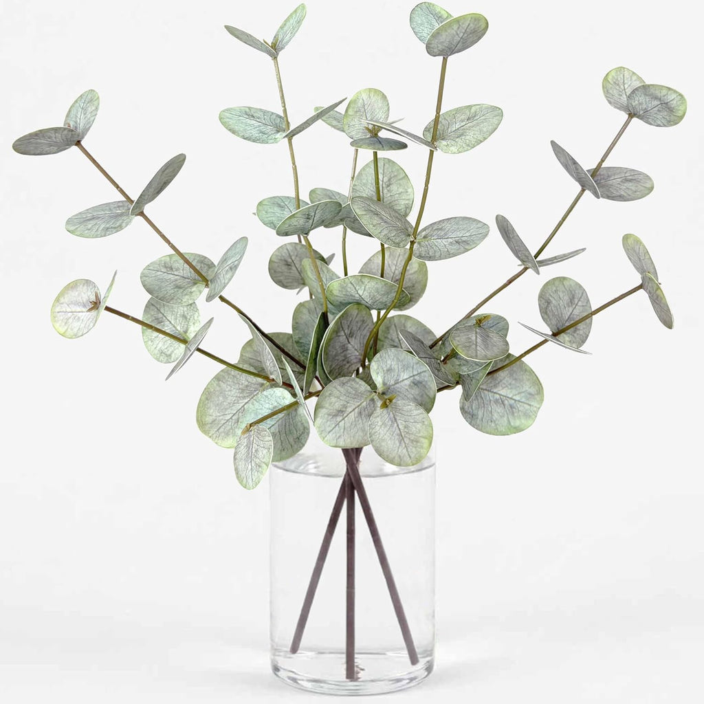 WEALD TRIBE 3PCS 19.2" Artificial Eucalyptus for Shower Stems Branches