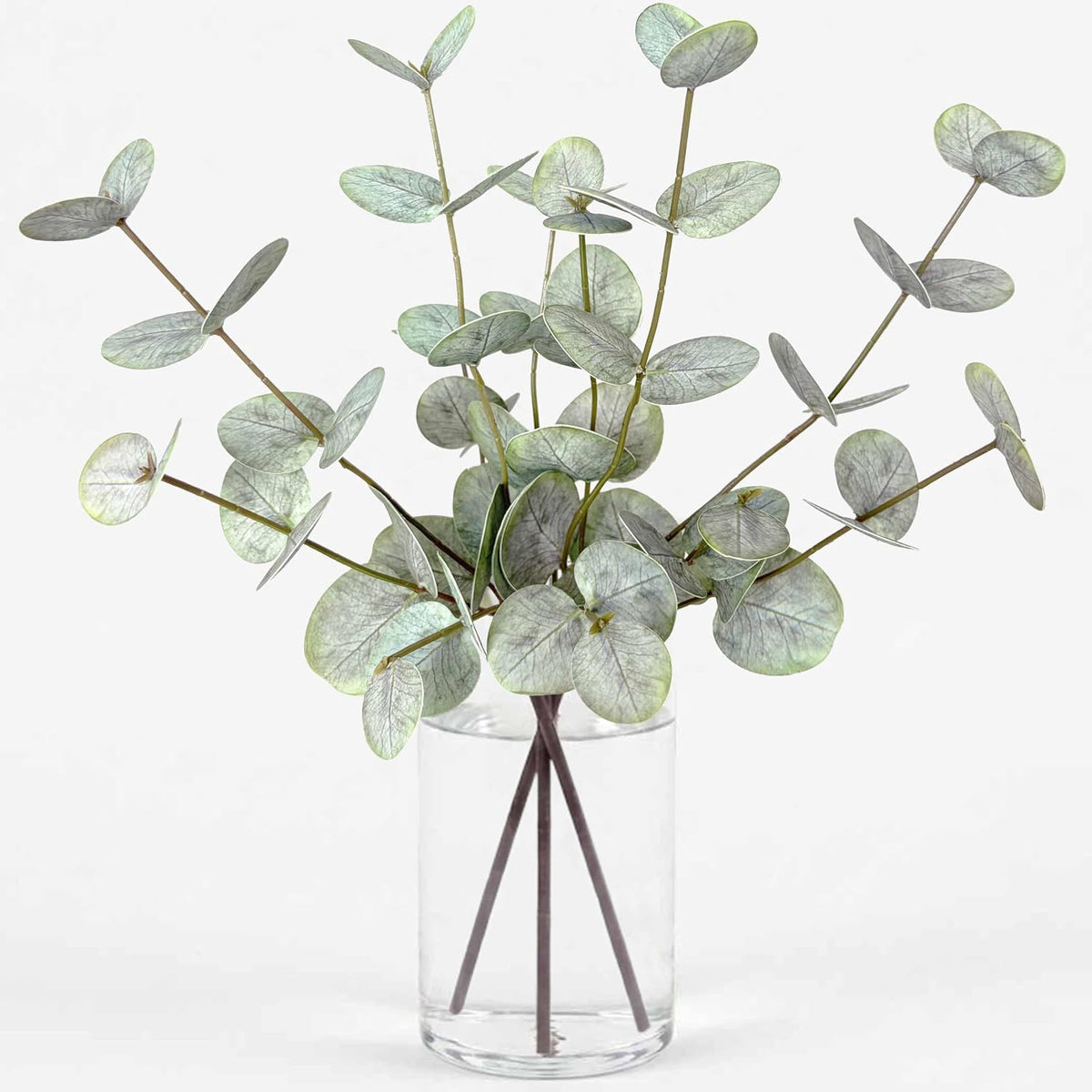 WEALD TRIBE 3PCS 19.2" Artificial Eucalyptus for Shower Stems Branches
