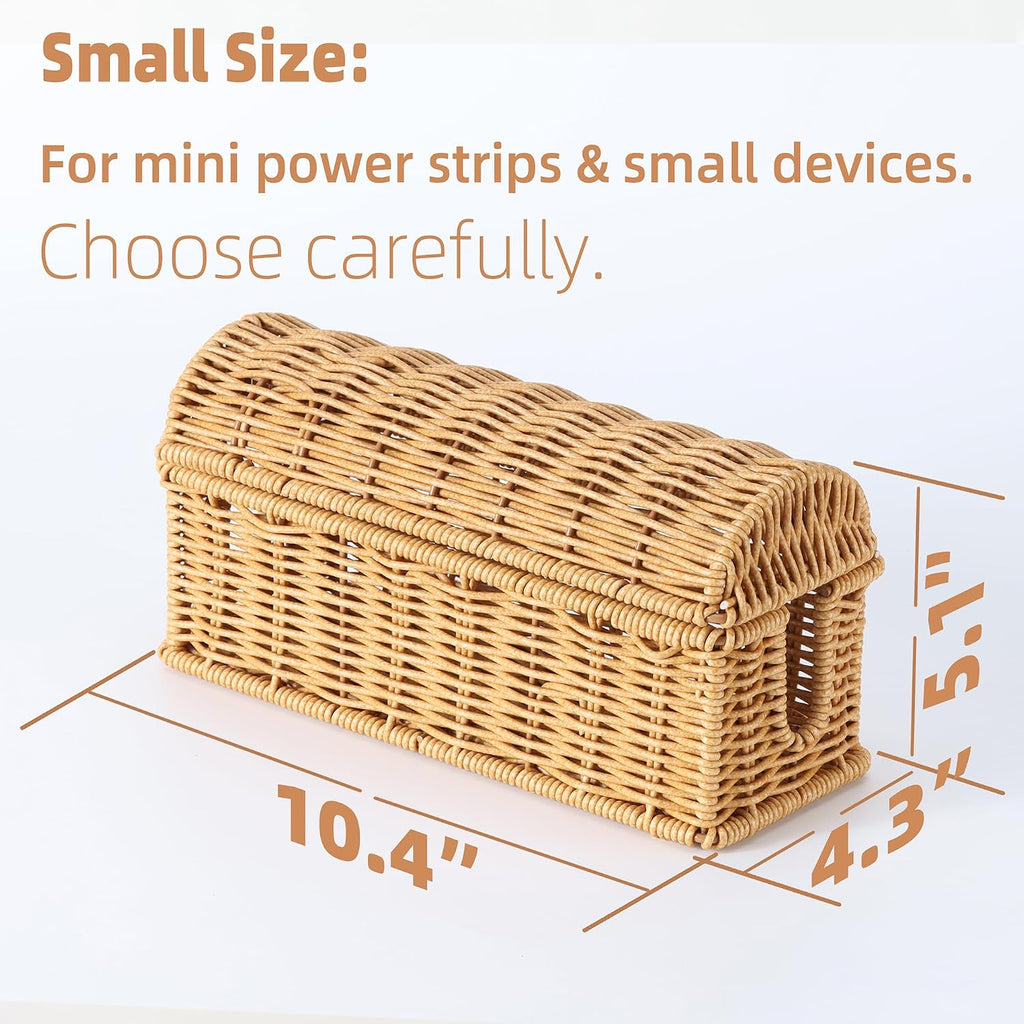 Small Basket to Hide Cords Specially Designed for Small Size Power Strips