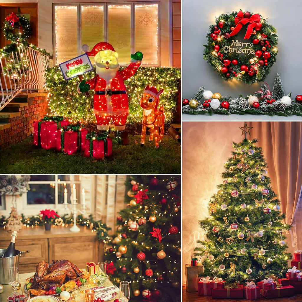 Battery Operated Christmas Lights - 50 LED Christmas Tree Lights