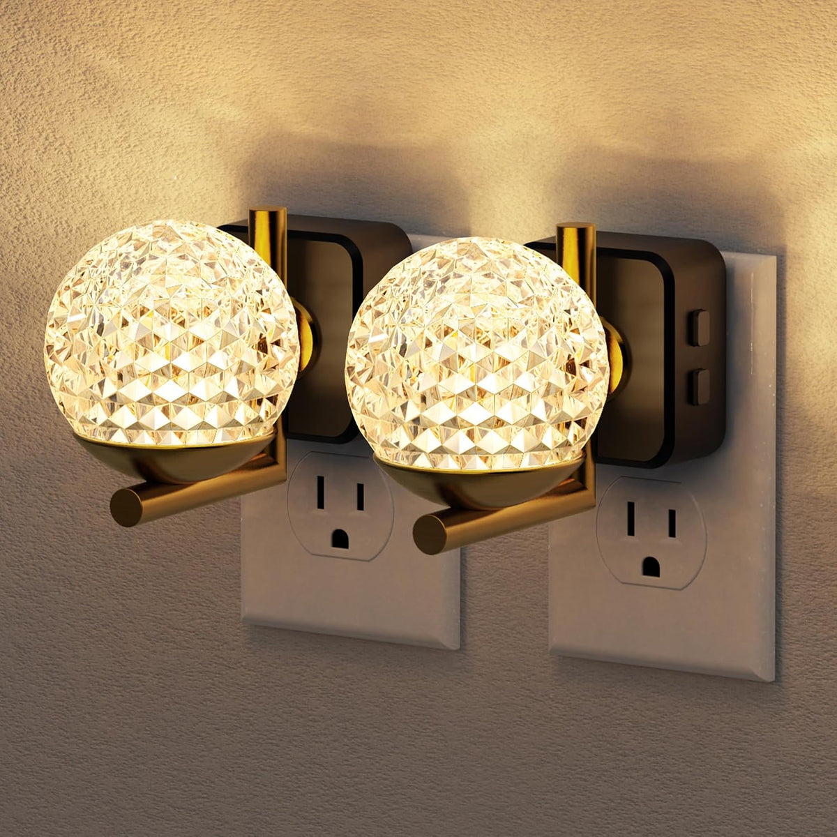 JandCase LED Night Light, 3000K Warm White & RGB Color Changing Night Light