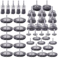 Rocaris 42 Pack Carbon Steel Wire Wheel Brush Set with 1/4-Inch Round Shank