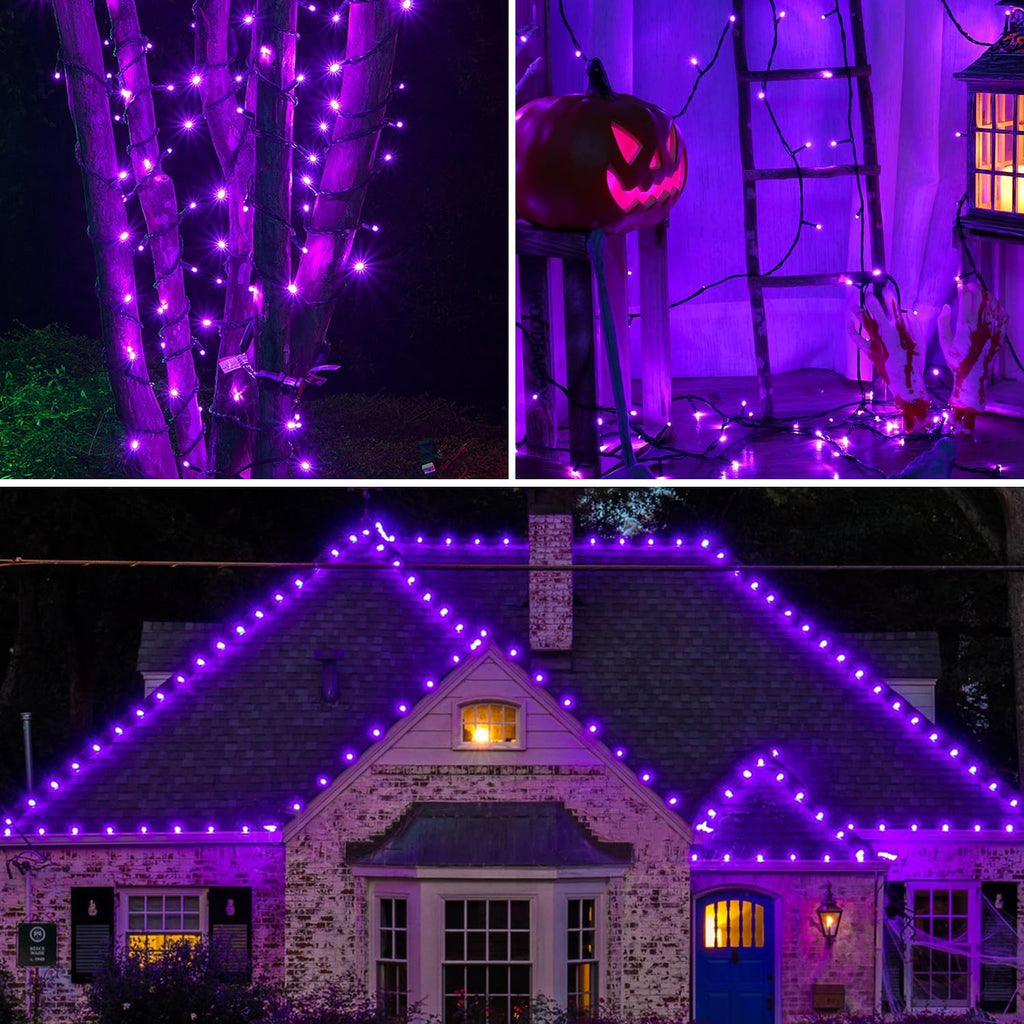 kemooie 300 LED Halloween Lights Waterproof, 99 FT String Lights with Timer