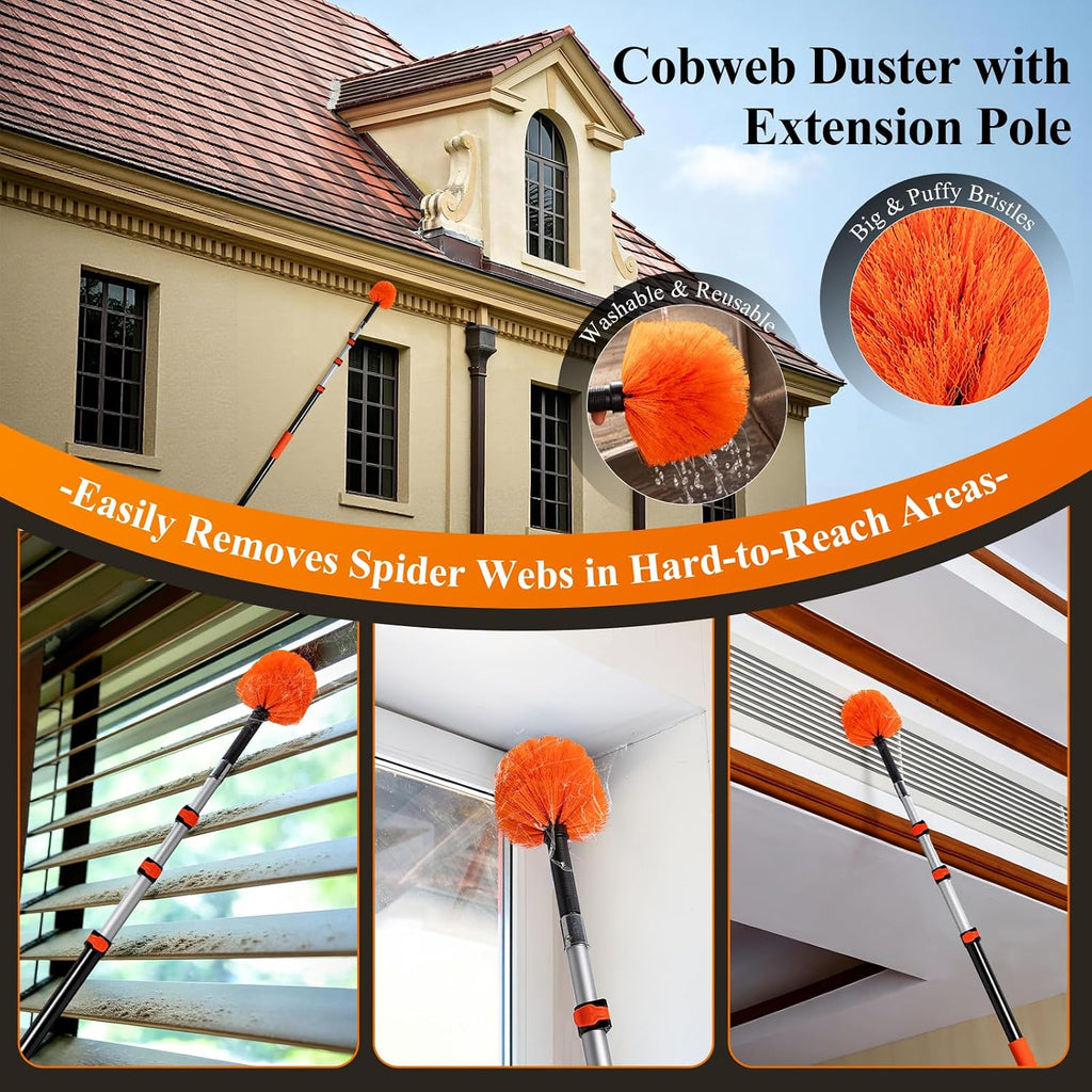 20ft High Ceiling Duster Kit with Heavy-Duty Extension Pole