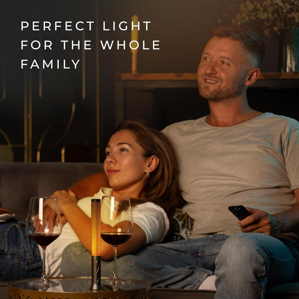 phonar Rechargeable Flameless Candle Lamp, Cordless Ambient Table Light for Bedroom, Romantic Dinner, Restaurant & Cozy Home Decor, Warm Dimmable LED Candlelight