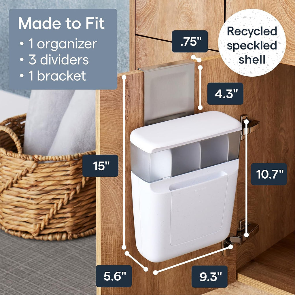 YouCopia DoorStash Toiletry Organizer, Hanging Cabinet Bathroom Storage