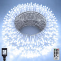 66FT 200 LED Christmas Tree Lights, Bright Cool White Outdoor Christmas String Lights for House, Fairy Lights with 8 Modes, Waterproof & Durable Indoor Outdoor Decor, Timer Included