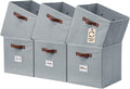 DECOMOMO Storage Bins, Cube Storage Bin with Labels