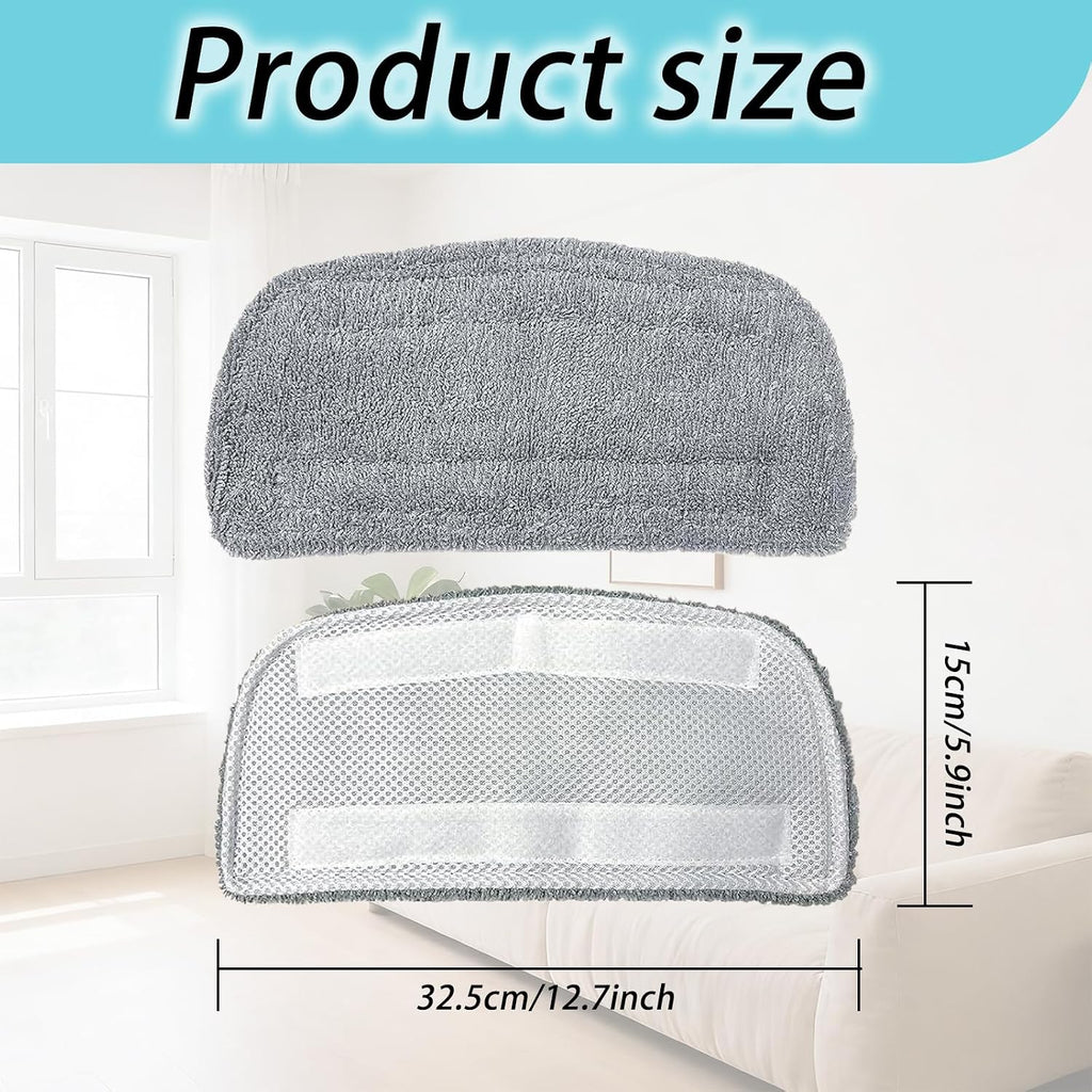 Steam Mop Pads, 4 Pack Microfiber Washable Replacements