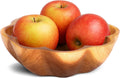 Wooden Bowl for Kitchen Counter, Decorative Fruit Bowl, Teak Wood Decor