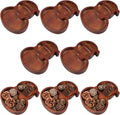 Jingmore 8 Pcs Snowman Christmas Wooden Bowl Tray Rustic