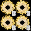 4 Pack Battery Operated Outdoor String Lights Timer Christmas Wreath Lights