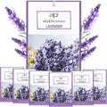 Lavender Scented Sachets Bag 6 Pack for Drawers & Closets, Long-Lasting Sachets Bags Wardrobe Freshener, Drawer Deodorizer Fresh Scents Home Fragrance Air Freshener Bags for Home Room