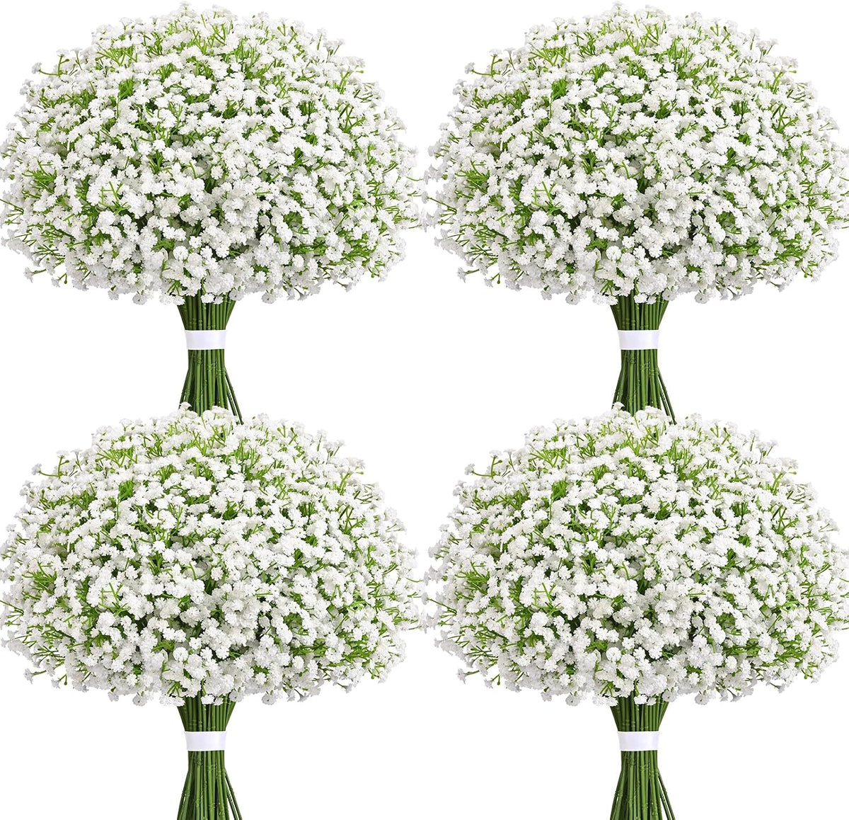 Elyum Babys Breath Artificial Flowers, 25 Pcs Baby Breath Flowers Fake Bulk