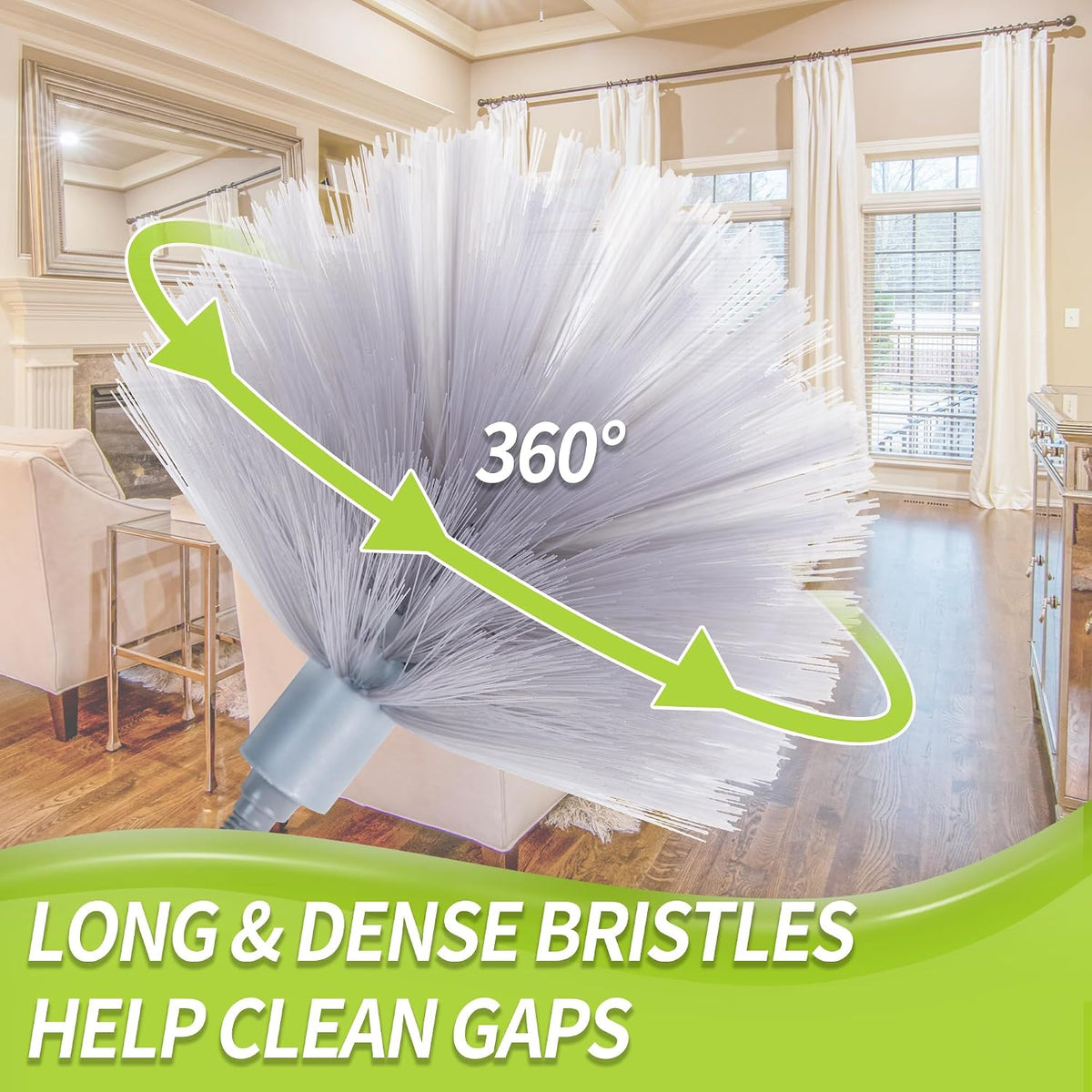 IVYROLL Cobweb Duster with Extension Pole