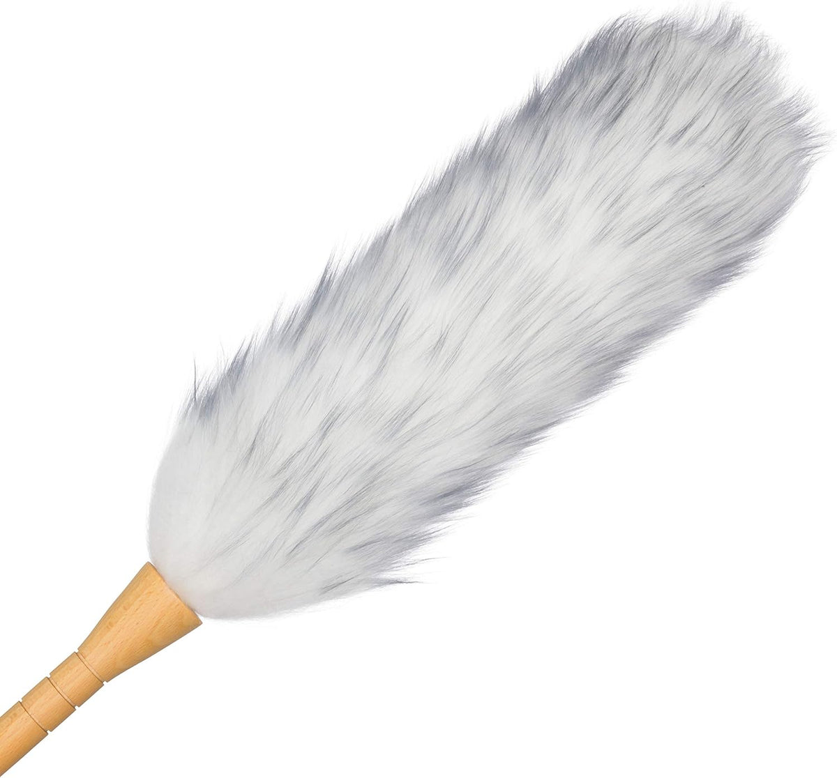 Redecker Lambswool Duster with Wooden Handle, 29.5 Inch