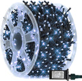 FUNPENY 164FT 500 LED Christmas Indoor Outdoor Decorative String Lights, 8 Modes Waterproof LED Fairy Light with Remote for Christmas Party Wedding Garden Home Decoration (White)