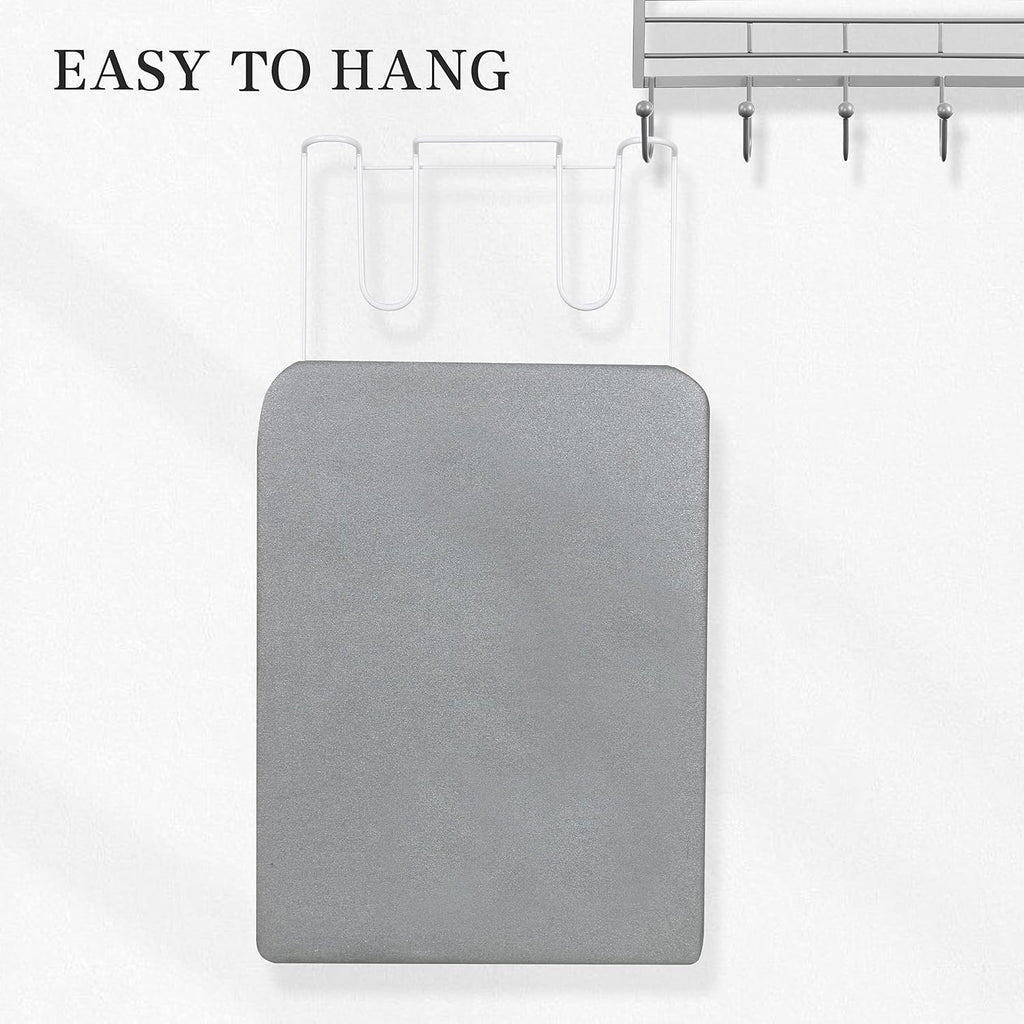 ZOES HOMEWARE Tabletop Ironing Board,Portable Iron Board with Iron Rest, Foldable Small Ironing Board with Heat Resistant Cover and 100% Cotton Pad, 31.5"x11.8"x7", Grey