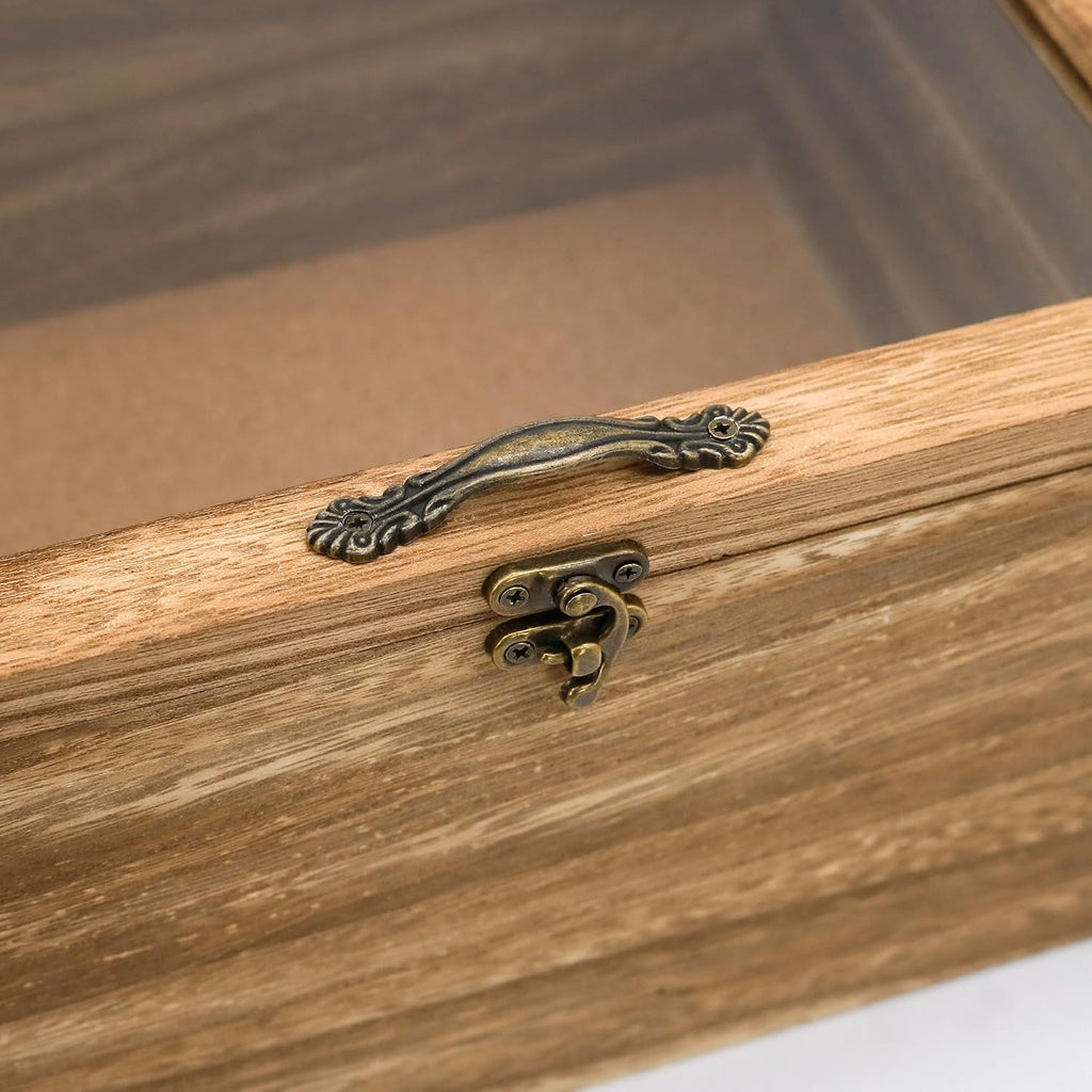 5 Inch Extra Deep Shadow Box Frame, 8x10 Wood for Memorabilia Display